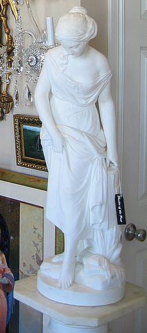 Large Marble Statue Signed William Physick-1872