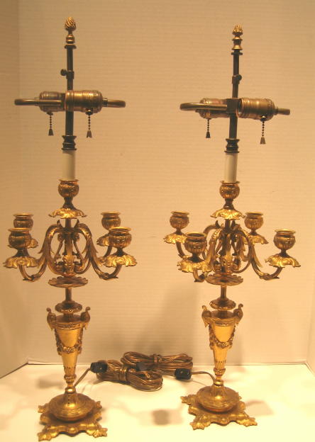 Bronze candelabras 19th century