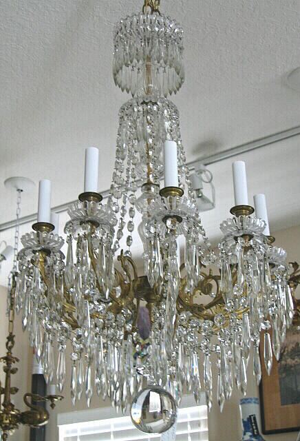 19th Century Baccarat Crystal Chandelier