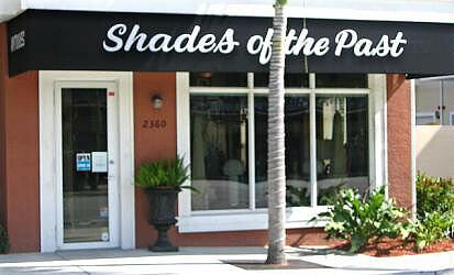 Shades of the Past storefront on Wilton Drive