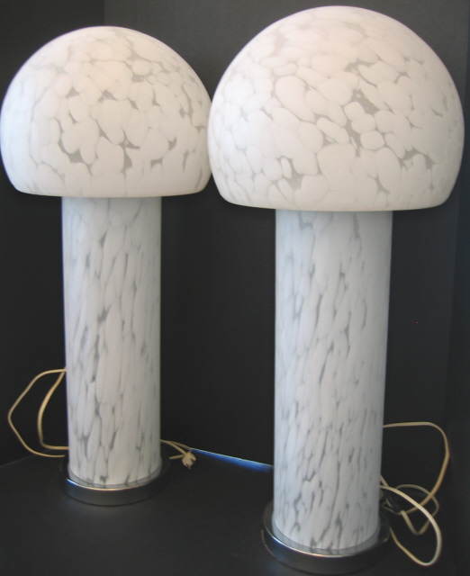  MURANO MUSHROOM LAMPS-1970s