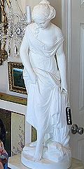 Large Marble Statue Signed William Physick-1872
